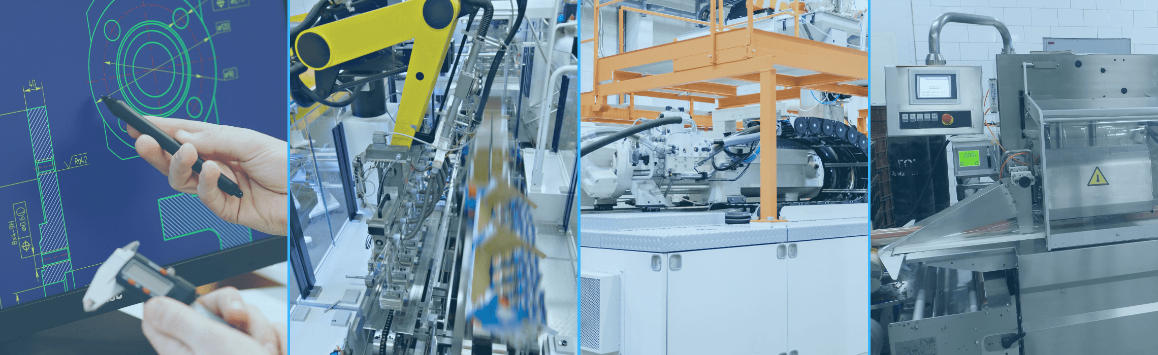 Banner Image of industrial machinery in manufacturing settings